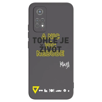 Picasee silikónový čierny obal pre Xiaomi Redmi Note 11S 5G - Kazma - TOHLE JE ŽIVOT A NIC VÍC NEBUDE