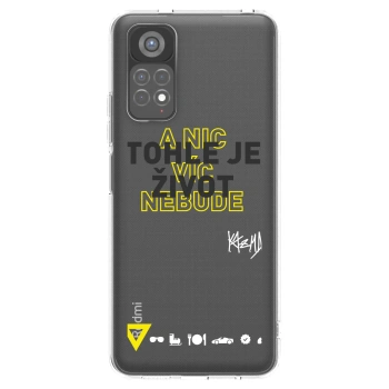 Picasee silikónový prehľadný obal pre Xiaomi Redmi Note 11S 5G - Kazma - TOHLE JE ŽIVOT A NIC VÍC NEBUDE