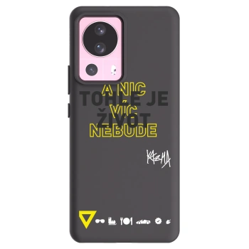Picasee silikónový čierny obal pre Xiaomi 13 Lite - Kazma - TOHLE JE ŽIVOT A NIC VÍC NEBUDE