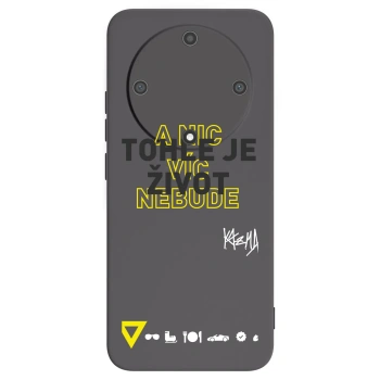 Picasee silikónový čierny obal pre Honor Magic5 Lite 5G - Kazma - TOHLE JE ŽIVOT A NIC VÍC NEBUDE