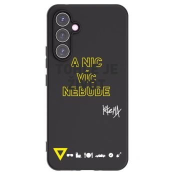 Picasee silikónový čierny obal pre Samsung Galaxy A54 5G A546B - Kazma - TOHLE JE ŽIVOT A NIC VÍC NEBUDE