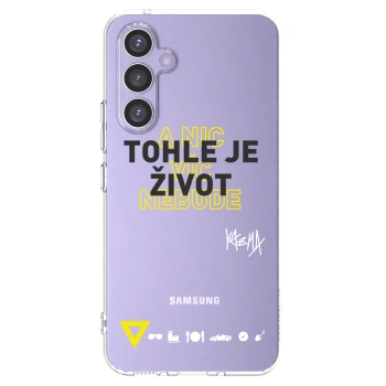 Picasee silikónový prehľadný obal pre Samsung Galaxy A54 5G A546B - Kazma - TOHLE JE ŽIVOT A NIC VÍC NEBUDE