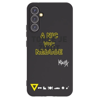Picasee silikónový čierny obal pre Samsung Galaxy A34 5G A346B - Kazma - TOHLE JE ŽIVOT A NIC VÍC NEBUDE