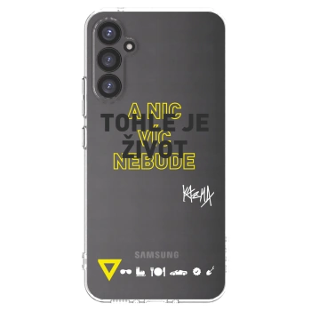 Picasee silikónový prehľadný obal pre Samsung Galaxy A34 5G A346B - Kazma - TOHLE JE ŽIVOT A NIC VÍC NEBUDE