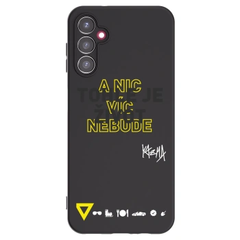 Picasee silikónový čierny obal pre Samsung Galaxy A14 4G A145R - Kazma - TOHLE JE ŽIVOT A NIC VÍC NEBUDE