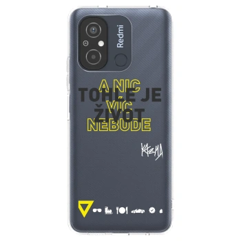 Picasee silikónový prehľadný obal pre Xiaomi Redmi 12C - Kazma - TOHLE JE ŽIVOT A NIC VÍC NEBUDE