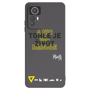 Picasee silikónový čierny obal pre Xiaomi Redmi Note 12S - Kazma - TOHLE JE ŽIVOT A NIC VÍC NEBUDE
