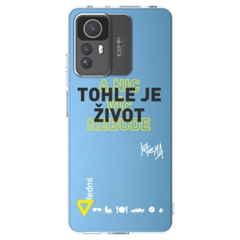 Picasee silikónový prehľadný obal pre Xiaomi Redmi Note 12S - Kazma - TOHLE JE ŽIVOT A NIC VÍC NEBUDE