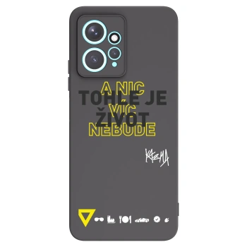 Picasee silikónový čierny obal pre Xiaomi Redmi Note 12 4G - Kazma - TOHLE JE ŽIVOT A NIC VÍC NEBUDE