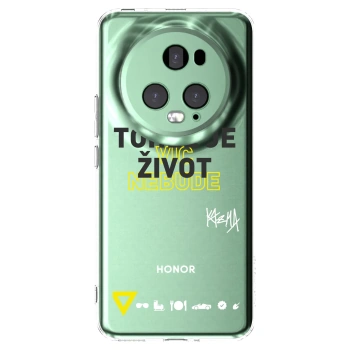 Picasee silikónový prehľadný obal pre Honor Magic5 Pro - Kazma - TOHLE JE ŽIVOT A NIC VÍC NEBUDE