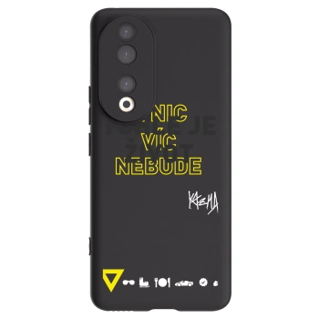 Picasee silikónový čierny obal pre Honor 90 5G - Kazma - TOHLE JE ŽIVOT A NIC VÍC NEBUDE