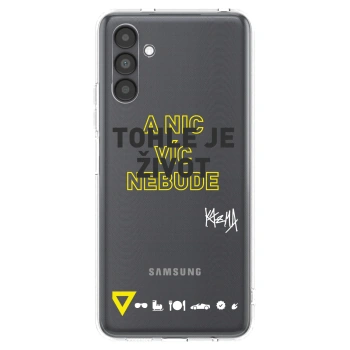 Picasee silikónový prehľadný obal pre Samsung Galaxy A04s A047F - Kazma - TOHLE JE ŽIVOT A NIC VÍC NEBUDE