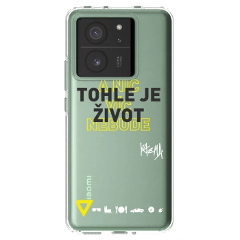 Picasee silikónový prehľadný obal pre Xiaomi 13T Pro - Kazma - TOHLE JE ŽIVOT A NIC VÍC NEBUDE