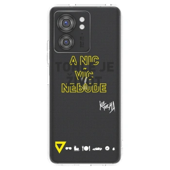Picasee silikónový prehľadný obal pre Motorola Edge 40 - Kazma - TOHLE JE ŽIVOT A NIC VÍC NEBUDE