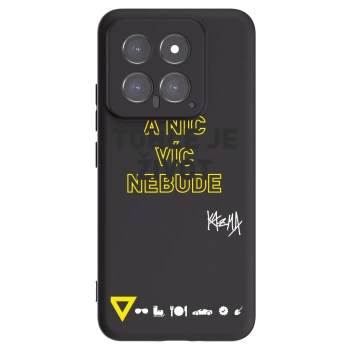 Picasee silikónový čierny obal pre Xiaomi 14 - Kazma - TOHLE JE ŽIVOT A NIC VÍC NEBUDE