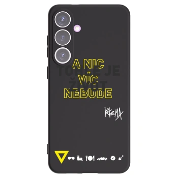 Picasee silikónový čierny obal pre Samsung Galaxy S24+ S926B 5G - Kazma - TOHLE JE ŽIVOT A NIC VÍC NEBUDE