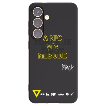 Picasee silikónový čierny obal pre Samsung Galaxy S24 S921B 5G - Kazma - TOHLE JE ŽIVOT A NIC VÍC NEBUDE