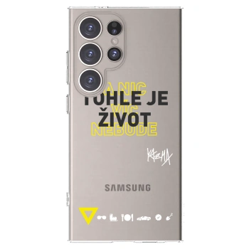 Picasee silikónový prehľadný obal pre Samsung Galaxy S24 Ultra S928B 5G - Kazma - TOHLE JE ŽIVOT A NIC VÍC NEBUDE
