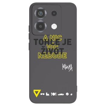 Picasee silikónový čierny obal pre Xiaomi Poco X6 - Kazma - TOHLE JE ŽIVOT A NIC VÍC NEBUDE