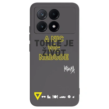 Picasee silikónový čierny obal pre Xiaomi Poco X6 Pro - Kazma - TOHLE JE ŽIVOT A NIC VÍC NEBUDE