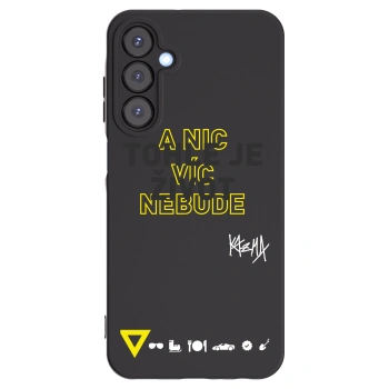 Picasee silikónový čierny obal pre Samsung Galaxy A25 A256B 5G - Kazma - TOHLE JE ŽIVOT A NIC VÍC NEBUDE