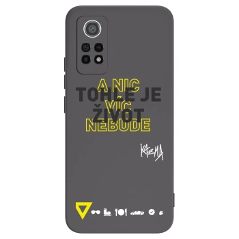 Picasee silikónový čierny obal pre Xiaomi Redmi Note 12 Pro 4G - Kazma - TOHLE JE ŽIVOT A NIC VÍC NEBUDE