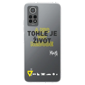 Picasee silikónový prehľadný obal pre Xiaomi Redmi Note 12 Pro 4G - Kazma - TOHLE JE ŽIVOT A NIC VÍC NEBUDE