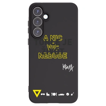 Picasee silikónový čierny obal pre Samsung Galaxy A55 5G A556B - Kazma - TOHLE JE ŽIVOT A NIC VÍC NEBUDE