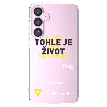 Picasee silikónový prehľadný obal pre Samsung Galaxy A55 5G A556B - Kazma - TOHLE JE ŽIVOT A NIC VÍC NEBUDE