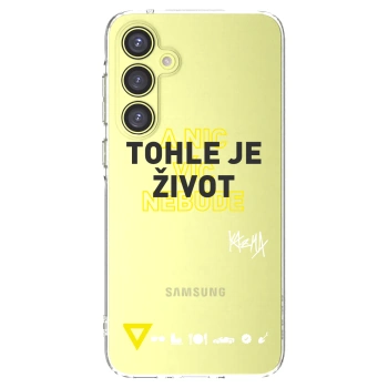 Picasee silikónový prehľadný obal pre Samsung Galaxy A35 5G A356B - Kazma - TOHLE JE ŽIVOT A NIC VÍC NEBUDE
