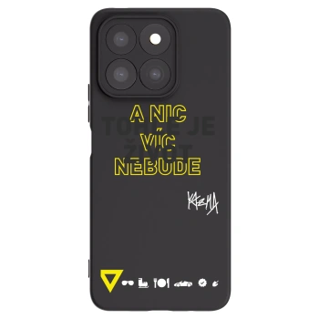 Picasee silikónový čierny obal pre Honor X8b - Kazma - TOHLE JE ŽIVOT A NIC VÍC NEBUDE