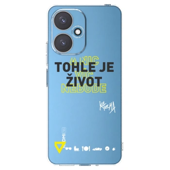 Picasee silikónový prehľadný obal pre Xiaomi Redmi 13C 5G - Kazma - TOHLE JE ŽIVOT A NIC VÍC NEBUDE