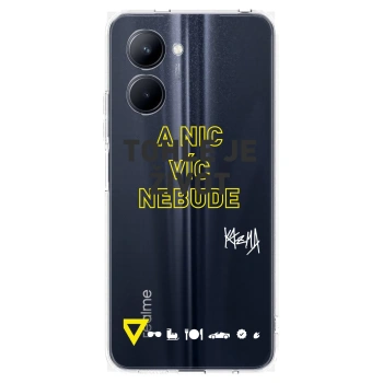 Picasee silikónový prehľadný obal pre Realme C33 (2023) - Kazma - TOHLE JE ŽIVOT A NIC VÍC NEBUDE