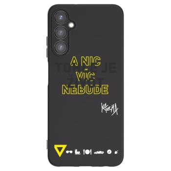 Picasee silikónový čierny obal pre Samsung Galaxy A05s A057G - Kazma - TOHLE JE ŽIVOT A NIC VÍC NEBUDE