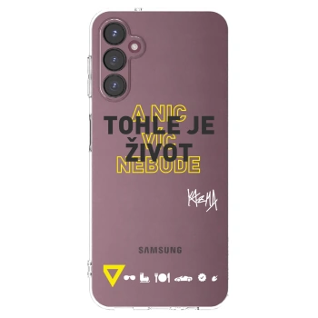 Picasee silikónový prehľadný obal pre Samsung Galaxy A05s A057G - Kazma - TOHLE JE ŽIVOT A NIC VÍC NEBUDE