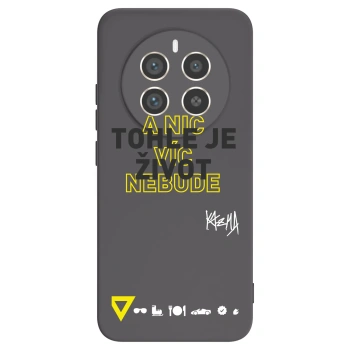 Picasee silikónový čierny obal pre Realme 12 Pro 5G - Kazma - TOHLE JE ŽIVOT A NIC VÍC NEBUDE