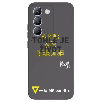 Picasee silikónový čierny obal pre Vivo V40 SE 5G - Kazma - TOHLE JE ŽIVOT A NIC VÍC NEBUDE