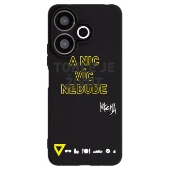 Picasee silikónový čierny obal pre Xiaomi Redmi 13 4G - Kazma - TOHLE JE ŽIVOT A NIC VÍC NEBUDE