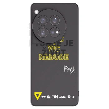 Picasee silikónový čierny obal pre OnePlus 12 5G - Kazma - TOHLE JE ŽIVOT A NIC VÍC NEBUDE