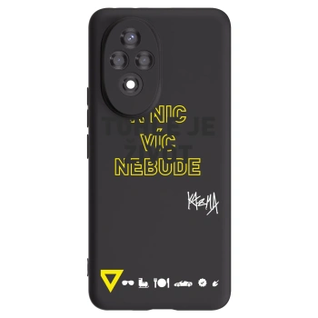 Picasee silikónový čierny obal pre Honor 200 Pro 5G - Kazma - TOHLE JE ŽIVOT A NIC VÍC NEBUDE