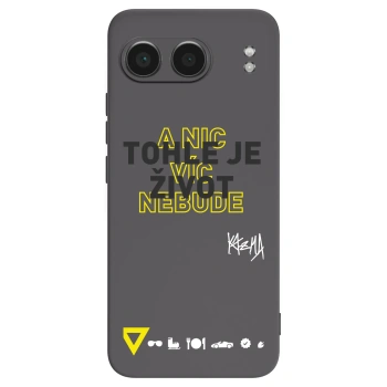 Picasee silikónový čierny obal pre OnePlus Nord 4 - Kazma - TOHLE JE ŽIVOT A NIC VÍC NEBUDE