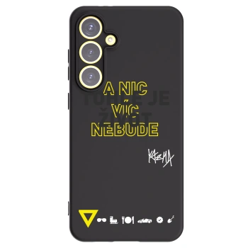 Picasee silikónový čierny obal pre Samsung Galaxy S24 FE S721B - Kazma - TOHLE JE ŽIVOT A NIC VÍC NEBUDE