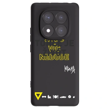 Picasee silikónový čierny obal pre Xiaomi Redmi Note 14 Pro+ 5G - Kazma - TOHLE JE ŽIVOT A NIC VÍC NEBUDE