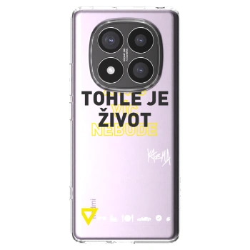 Picasee silikónový prehľadný obal pre Xiaomi Redmi Note 14 Pro+ 5G - Kazma - TOHLE JE ŽIVOT A NIC VÍC NEBUDE
