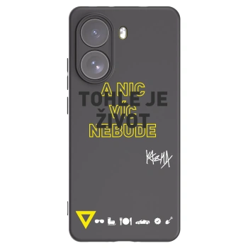 Picasee silikónový čierny obal pre Xiaomi Poco X7 - Kazma - TOHLE JE ŽIVOT A NIC VÍC NEBUDE