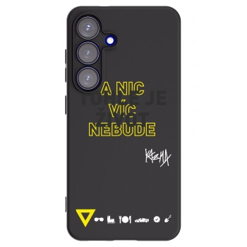 Picasee silikónový čierny obal pre Samsung Galaxy S25 5G - Kazma - TOHLE JE ŽIVOT A NIC VÍC NEBUDE