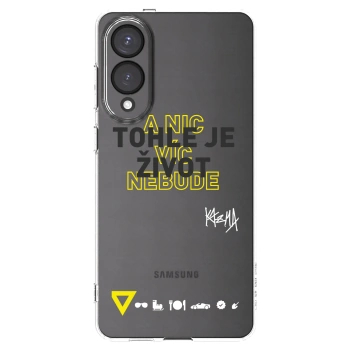Picasee silikónový prehľadný obal pre Samsung Galaxy S25 Edge 5G - Kazma - TOHLE JE ŽIVOT A NIC VÍC NEBUDE