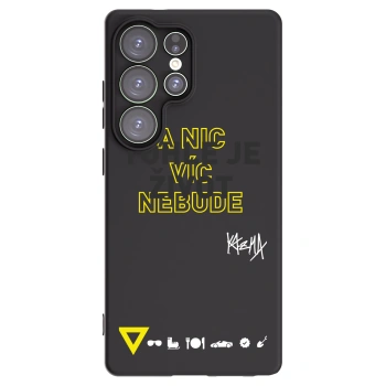 Picasee silikónový čierny obal pre Samsung Galaxy S25 Ultra 5G - Kazma - TOHLE JE ŽIVOT A NIC VÍC NEBUDE