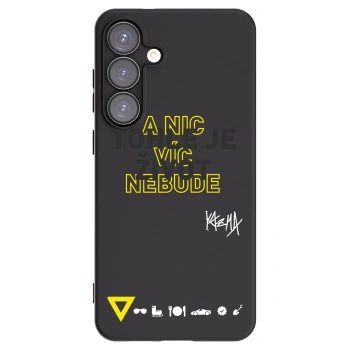 Picasee silikónový čierny obal pre Samsung Galaxy S25+ 5G - Kazma - TOHLE JE ŽIVOT A NIC VÍC NEBUDE