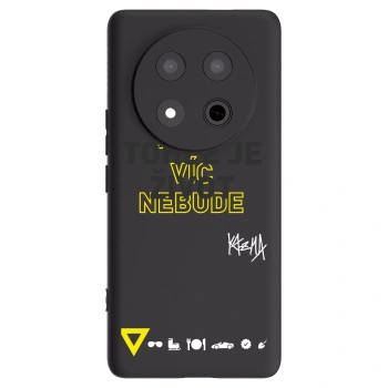 Picasee silikónový čierny obal pre Honor Magic7 Lite 5G - Kazma - TOHLE JE ŽIVOT A NIC VÍC NEBUDE